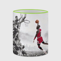 Кружка 3D Michael Jordan NBA, цвет: 3D-светло-зеленый кант — фото 2