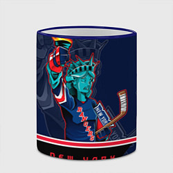 Кружка 3D New York Rangers цвета 3D-синий кант — фото 2