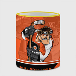 Кружка 3D Philadelphia Flyers, цвет: 3D-желтый кант — фото 2