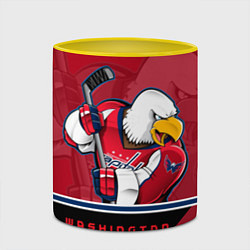 Кружка 3D Washington Capitals, цвет: 3D-белый + желтый — фото 2