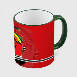 Кружка 3D Chicago Blackhawks, цвет: 3D-зеленый кант