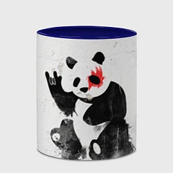 Кружка 3D Рок-панда, цвет: 3D-белый + синий — фото 2