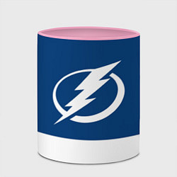 Кружка 3D Tampa Bay Lightning, цвет: 3D-белый + розовый — фото 2