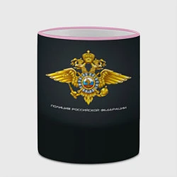 Кружка 3D Полиция Российской Федерации, цвет: 3D-розовый кант — фото 2