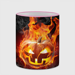 Кружка 3D Огненная стихия хэллоуин, цвет: 3D-розовый кант — фото 2