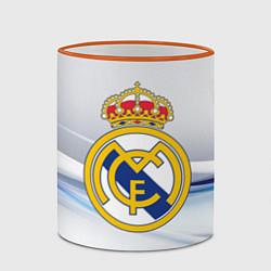 Кружка 3D Реал Мадрид, цвет: 3D-оранжевый кант — фото 2