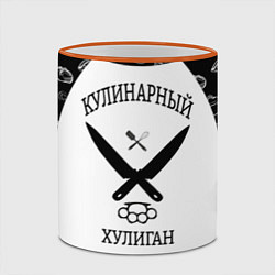 Кружка 3D Повар 1, цвет: 3D-оранжевый кант — фото 2
