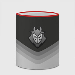 Кружка 3D G2 Esports Uniform, цвет: 3D-красный кант — фото 2