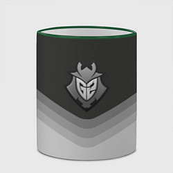 Кружка 3D G2 Esports Uniform, цвет: 3D-зеленый кант — фото 2