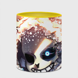 Кружка 3D Sans and snow, цвет: 3D-белый + желтый — фото 2