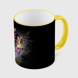 Кружка 3D Messi FCB, цвет: 3D-желтый кант