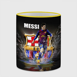 Кружка 3D Messi FCB, цвет: 3D-желтый кант — фото 2
