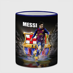 Кружка 3D Messi FCB, цвет: 3D-синий кант — фото 2