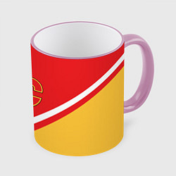 Кружка 3D NHL: Calgary Flames, цвет: 3D-розовый кант