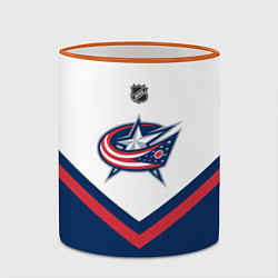 Кружка 3D NHL: Columbus Blue Jackets, цвет: 3D-оранжевый кант — фото 2