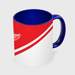 Кружка 3D NHL: Detroit Red Wings, цвет: 3D-белый + синий