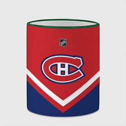 Кружка 3D NHL: Montreal Canadiens, цвет: 3D-зеленый кант — фото 2