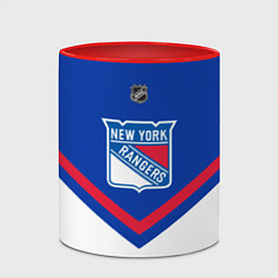 Кружка 3D NHL: New York Rangers, цвет: 3D-белый + красный — фото 2