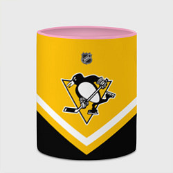 Кружка 3D NHL: Pittsburgh Penguins, цвет: 3D-белый + розовый — фото 2