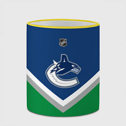 Кружка 3D NHL: Vancouver Canucks, цвет: 3D-желтый кант — фото 2