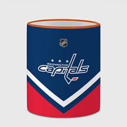 Кружка 3D NHL: Washington Capitals, цвет: 3D-оранжевый кант — фото 2