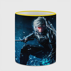 Кружка 3D Metal gear solid 4, цвет: 3D-желтый кант — фото 2