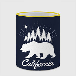 Кружка 3D California Republic, цвет: 3D-желтый кант — фото 2