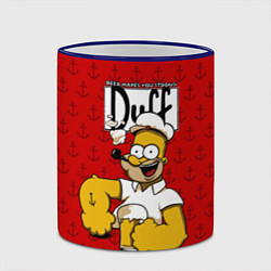 Кружка 3D Duff Beer, цвет: 3D-синий кант — фото 2