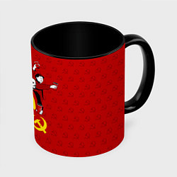 Кружка 3D Communist Party, цвет: 3D-белый + черный