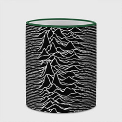 Кружка 3D Joy Division: Unknown Pleasures, цвет: 3D-зеленый кант — фото 2