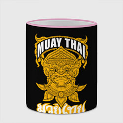 Кружка 3D Muay Thai Fighter, цвет: 3D-розовый кант — фото 2