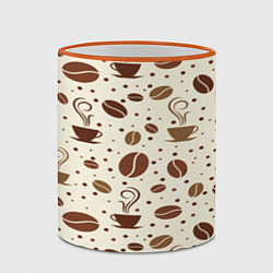 Кружка 3D Coffe, цвет: 3D-оранжевый кант — фото 2