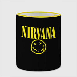 Кружка 3D Nirvana Rock, цвет: 3D-желтый кант — фото 2