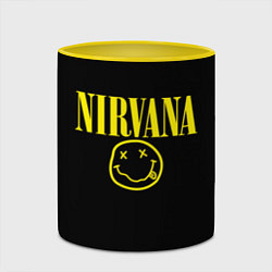 Кружка 3D Nirvana Rock, цвет: 3D-белый + желтый — фото 2