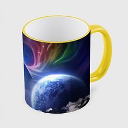 Кружка 3D Pink Floyd: Space, цвет: 3D-желтый кант