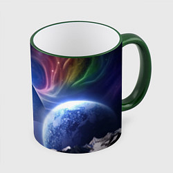 Кружка 3D Pink Floyd: Space, цвет: 3D-зеленый кант