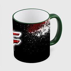 Кружка 3D FaZe Clan: Black collection, цвет: 3D-зеленый кант