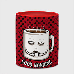 Кружка 3D Good Morning, цвет: 3D-белый + красный — фото 2