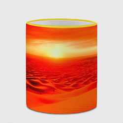 Кружка 3D Пустыня, цвет: 3D-желтый кант — фото 2