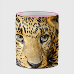 Кружка 3D Улыбка леопарда, цвет: 3D-розовый кант — фото 2