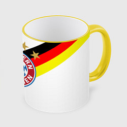 Кружка 3D FC Bayern: Germany, цвет: 3D-желтый кант