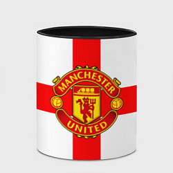 Кружка 3D Manchester Utd: England, цвет: 3D-белый + черный — фото 2