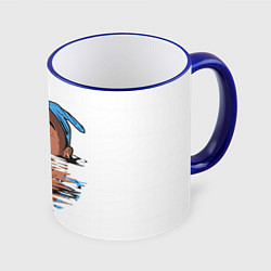 Кружка 3D Shakur Drowns, цвет: 3D-синий кант
