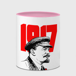 Кружка 3D Ленин 1917, цвет: 3D-белый + розовый — фото 2