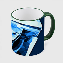 Кружка 3D Gagarin Art, цвет: 3D-зеленый кант