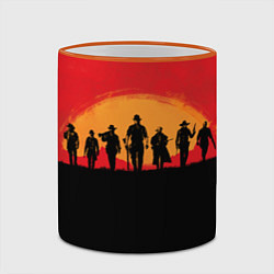 Кружка 3D Red Dead Redemption 2, цвет: 3D-оранжевый кант — фото 2