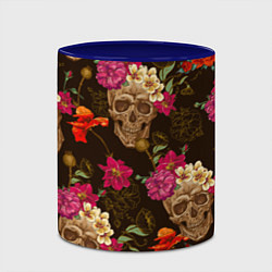 Кружка 3D Черепа, цвет: 3D-белый + синий — фото 2