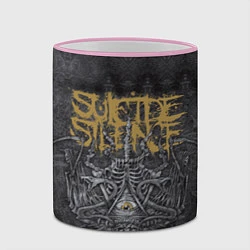 Кружка 3D Suicide Silence: The Black Crown, цвет: 3D-розовый кант — фото 2