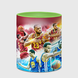 Кружка 3D Golden State Warriors, цвет: 3D-белый + светло-зеленый — фото 2