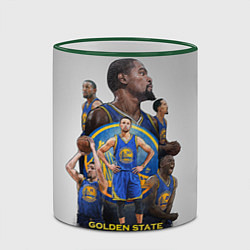 Кружка 3D Golden State Warriors 9, цвет: 3D-зеленый кант — фото 2